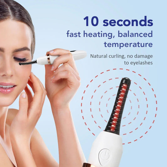 LashGlow Pro - Beheizter Wimpernformer mit Kamm, Digitalanzeige& 3 Temperaturstufen
