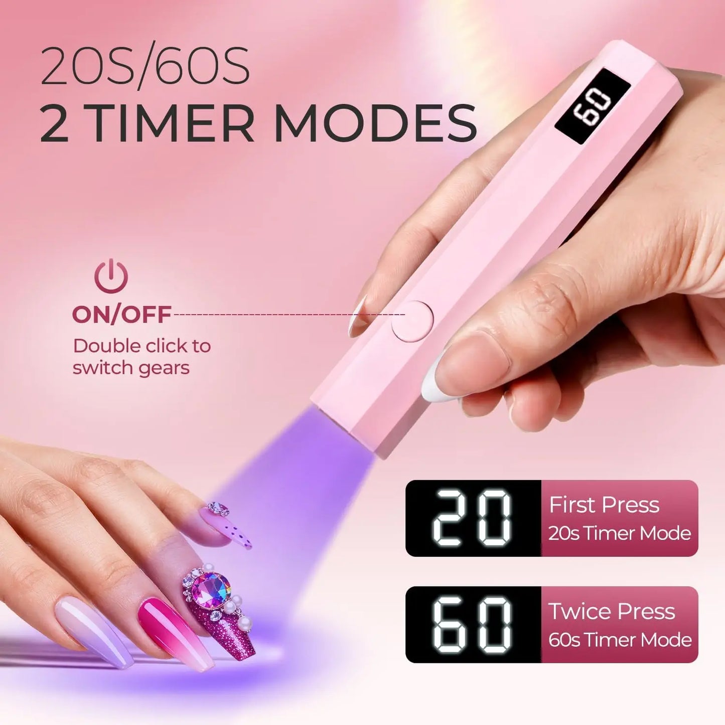 GlowBeam UV Stick - Perfekte Nägel,ohne Aufwand.