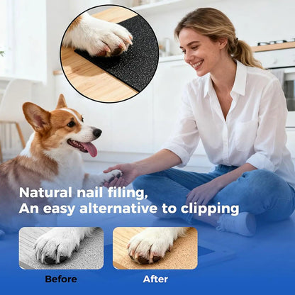 PawScrub Pro – Hunde-Kratzbrett aus Holz mit Leckerli-Box & Schleiffläche für Spiel & Pflege
